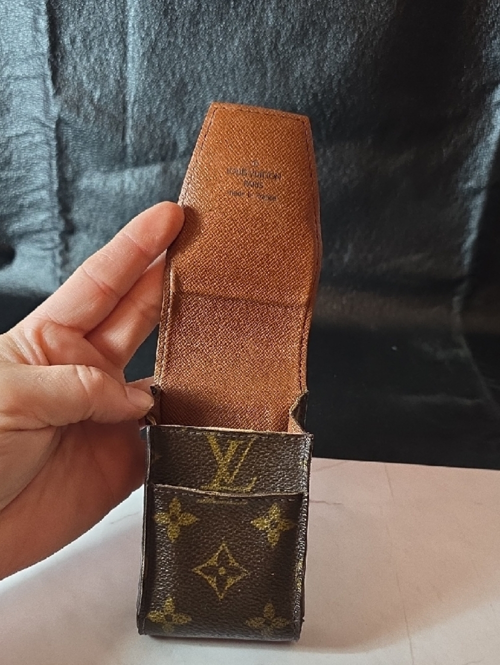 Vintage Louis Vuitton Brown Monogram Canvas Cigarette Pouch - Picture 3 of 12